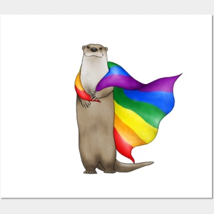 Pride Otter 3 Posters and Art